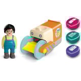 PLAYMOBIL 71774 JUNIOR: Spaßiges Müllsammelfahrzeug, Konstruktionsspielzeug 