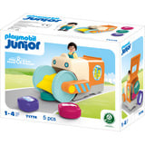 PLAYMOBIL 71774 JUNIOR: Spaßiges Müllsammelfahrzeug, Konstruktionsspielzeug 