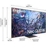SAMSUNG GQ-75QN700A, QLED-Fernseher 189 cm(75 Zoll), schwarz, 8K/FUHD, Twin Tuner, HDR