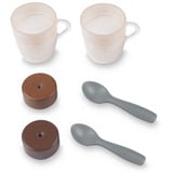 Smoby Espresso Kaffeemaschine, Rollenspiel schwarz/silber