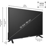 Telefunken D32F751X7CW, LED-Fernseher 32 cm (80 Zoll), schwarz, FullHD, Tripple-Tuner, TiVo-Betriebssystem