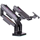 Thermaltake Dual RGB Gaming Monitor Arm, Monitorhalterung schwarz, für Monitore 17" - 35"