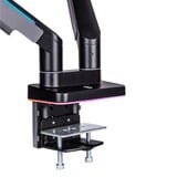 Thermaltake Dual RGB Gaming Monitor Arm, Monitorhalterung schwarz, für Monitore 17" - 35"