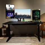 Thermaltake Dual RGB Gaming Monitor Arm, Monitorhalterung schwarz, für Monitore 17" - 35"