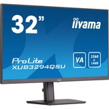 iiyama XUB3294QSU-B1, LED-Monitor 80 cm (31.5 Zoll), schwarz, WQHD, VA, HDMI, DisplayPort, Pivot, USB