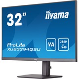 iiyama XUB3294QSU-B1, LED-Monitor 80 cm (31.5 Zoll), schwarz, WQHD, VA, HDMI, DisplayPort, Pivot, USB