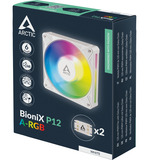 ARCTIC BioniX P12 A-RGB, Gehäuselüfter weiß/weiß, 120 mm