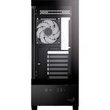 Aerocool P500D-G-BK-v1, Tower-Gehäuse schwarz, Tempered Glass x 2