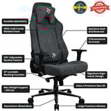 Arozzi Vernazza Softfabric XL, Gaming-Stuhl dunkelgrau, Dark Grey