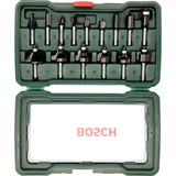 Bosch Heimwerken & Garten Wolfram-Carbide-Fräser-Set, 15-teilig 1/4" Schaft