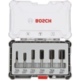 Bosch Professional Nutfräser-Set, 6-teilig 8mm-Schaft