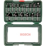 Bosch Wolfram-Carbide-Fräser-Set, 15-teilig 1/4" Schaft