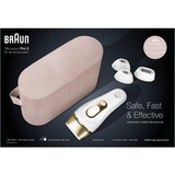 Braun Silk-expert Pro 5 IPL PL5347, Haarentferner weiß/gold, inkl. Tasche + Gillette Venus Swirl