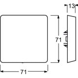Busch-Jaeger Blindzentralscheibe mit Tragring, Blende anthrazit, Retail