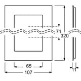 Busch-Jaeger Rahmen vierfach bronze, Retail