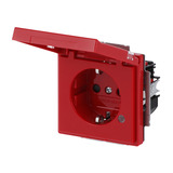 Busch-Jaeger Schutzkontaktsteckdose Einsatz rot, Retail