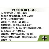COBI Panzer III Ausf.L, Konstruktionsspielzeug Maßstab 1:72