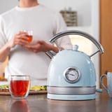 Cecotec Thermosense 420 Vintage Light Blue, Wasserkocher hellblau/edelstahl, 2.200 Watt, 1,8 Liter