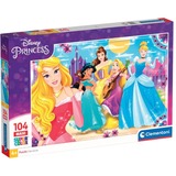 Clementoni Supercolor Maxi - Disney Princess, Puzzle 104 Teile