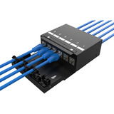 Digitus Konsolidierungspunkt-Box 6P Keystone mit Kabelmanager schwarz