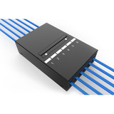 Digitus Konsolidierungspunkt-Box 6P Keystone mit Kabelmanager schwarz