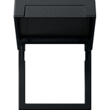 Gira Montagerahmen mit Klappdeckel, Adapter schwarz, Retail