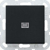 Gira Wippschalter British Standard Ausschalter zwei-polig mit Wippe matt lackiert schwarz, Retail