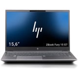 HP ZBook Fury 15 G7 Generalüberholt, Notebook grau, Intel® Core™ i7-10850H, NVIDIA Quadro T2000, 32 GB DDR4, 512 GB (512 GB SSD), Windows 11 Pro