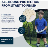 HUDORA Torwarthandschuhe für Kinder, grau, Gr. S grau/weiß, für Kinder ab 5 Jahren