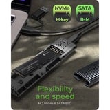 ICY BOX IB-1808MCT-CU31, Laufwerksgehäuse schwarz