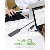 ICY BOX IB-1808MCT-CU31, Laufwerksgehäuse schwarz