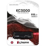 Kingston KC3000 512 GB, SSD schwarz, PCIe 4.0 x4, NVMe, M.2 2280