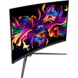 MSI MPG 321CURXDE QD-OLED, Gaming-Monitor 80 cm (31.5 Zoll), schwarz, UltraHD/4K, QD-OLED, Curved, USB-Hub, KVM, 240Hz Panel
