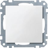 Merten Blindabdeckung mit Basiselement und zentraler Abdeckplatte, Unterputz, Kunststoff, matt weiß, Retail