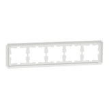Merten D-Antik Rahmen 5-fach Rahmen, Abdeckung weiß (glänzend), Retail