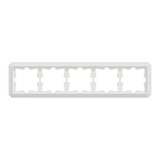 Merten D-Antik Rahmen 5-fach Rahmen, Abdeckung weiß (glänzend), Retail