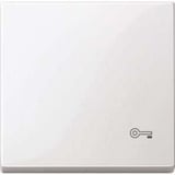 Merten Wippe Schlüssel für Wechselschalter, Kreuzschalter und Taster, einteilig, glänzend weiß (glänzend), Retail