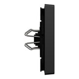 Merten Wippe mit Kontrollfenster, zweiteilige Ausführung, lackiert, matt, mit Klemmbefestigung schwarz (matt), Retail