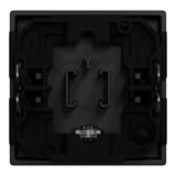 Merten Wippe mit Kontrollfenster, zweiteilige Ausführung, lackiert, matt, mit Klemmbefestigung schwarz (matt), Retail