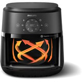 Philips Airfryer 2000 series, NA221/00, Heißluftfritteuse schwarz/silber, 1.500 Watt, Korb 4,2 Liter