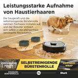 Shark Matrix Plus Saug- und Wischroboter RV2620WDEU, Saugroboter schwarz/grau