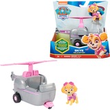 Spin Master Paw Patrol - Helikopter mit Skye-Figur, Spielfahrzeug grau/rosa