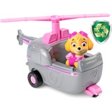 Spin Master Paw Patrol - Helikopter mit Skye-Figur, Spielfahrzeug grau/rosa