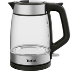Tefal KI6058 Glas, Wasserkocher transparent/silber, 2.200 Watt, 1,7 Liter