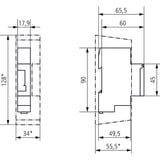 Theben Analoge Zeitschaltuhr SYN 160a Tagesprogramm, 1 Kanal