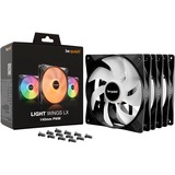 be quiet! Light Wings LX 140mm PWM Triple Pack, Gehäuselüfter schwarz, 3er-Pack, 140 mm