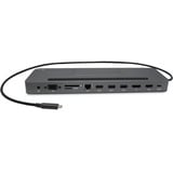 i-tec USB-C Metal Ergonomic Triple 4K Docking Station, Dockingstation grau, mit Ladegerät