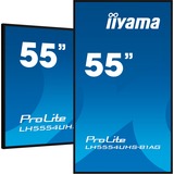 iiyama ProLite LH5554UHS-B1AG, Public Display schwarz, UltraHD/4K, IPS, Lautsprecher
