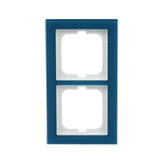 0 Abdeckrahmen 2-fach, Abdeckung blau, Retail