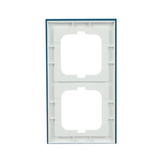 0 Abdeckrahmen 2-fach, Abdeckung blau, Retail